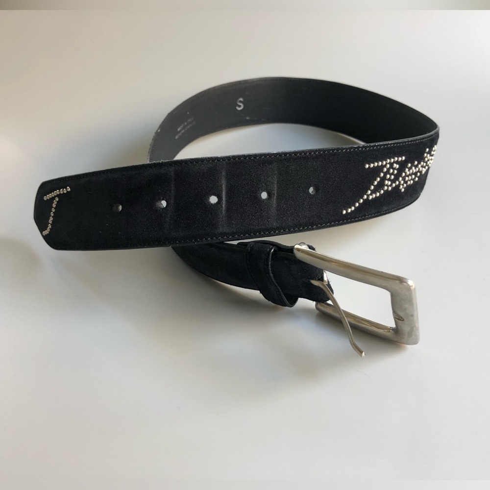 Jessica Women’s Leather Blet Black Made in Italy Size: S